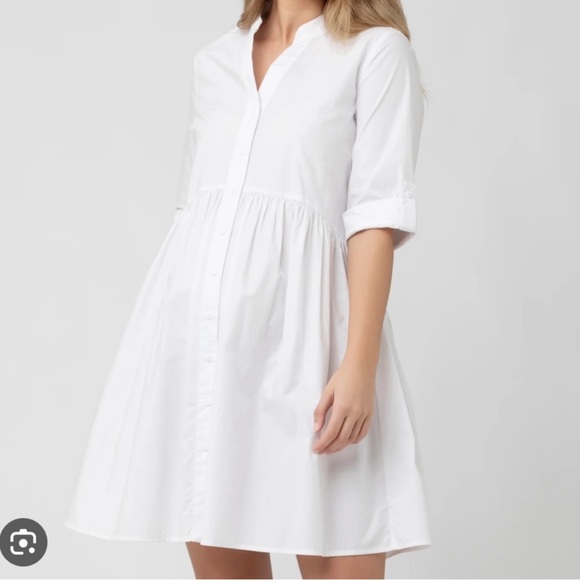 Ripe Maternity drop hem shirt dress - Picture 1 of 5